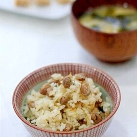 福豆(節分豆)の炊き込みごはん